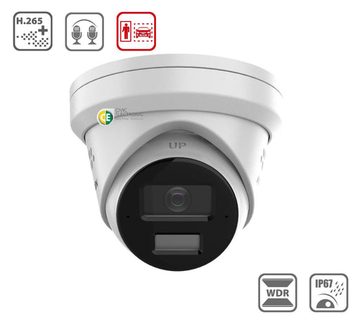 Hikvision Hilook IPC-T289H-MU-SL All-in-One 8MP 4K Camera Active Colour Deterrence - Civic Electronic
