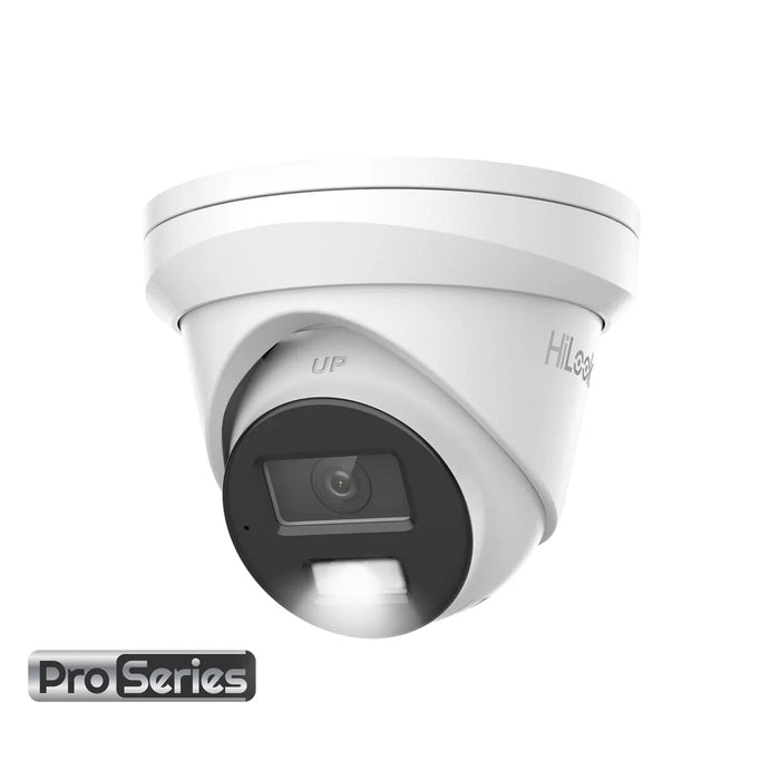 HiLook Pro 8MP 4K Smart Hybrid Light 4CH CCTV Kit:3 x IP Turret Cameras+4CH NVR - Civic Electronic