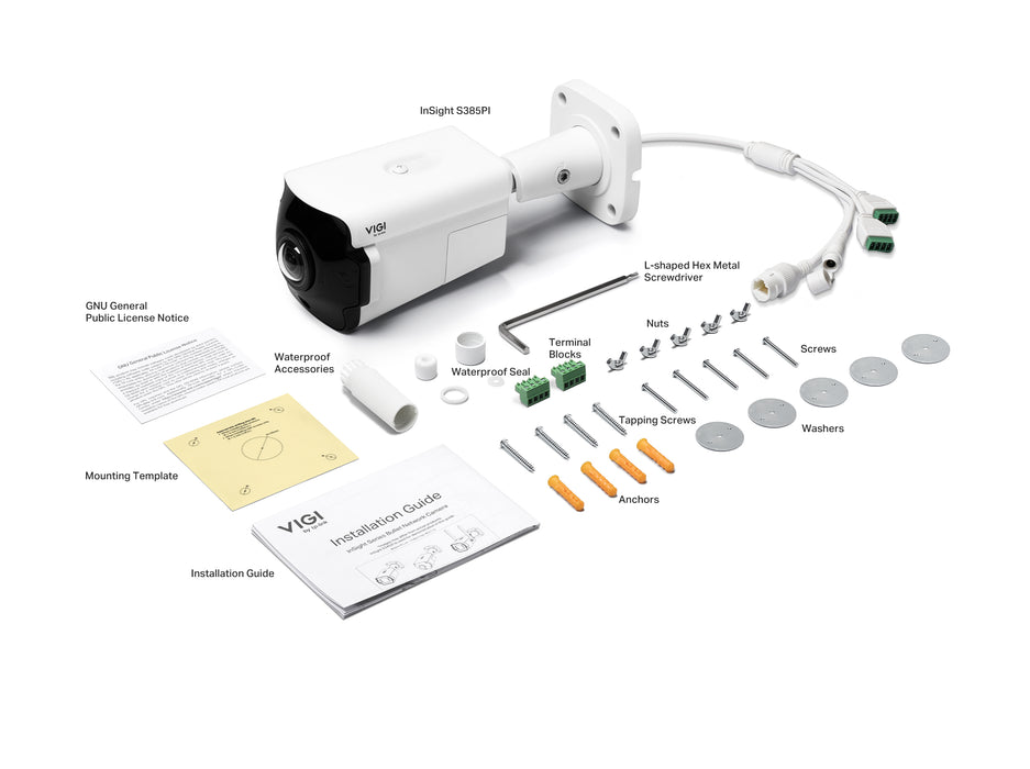 TP-Link VIGI InSight S385PI 8MP Outdoor IR Panoramic Bullet Network Camera - Civic Electronic