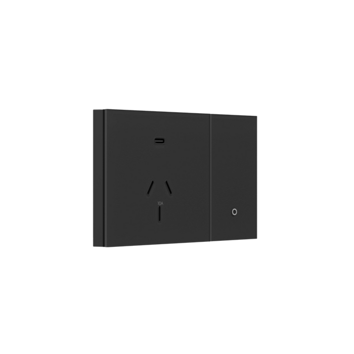 Konec Smart Outlet with Energy Monitoring Glass Black