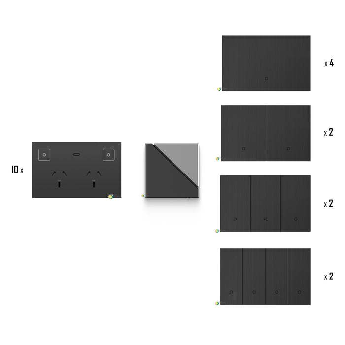 Konec Smart Home Automation Basic Kit – Brushed Metal Black