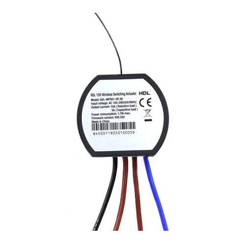 HDL 1CH Wireless Relay Actuator (L+N Type) MPR01-RF.28 - Civic Electronic
