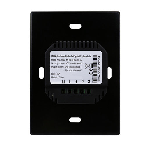 HDL iTouch 3CH Wireless Switch Power Interface US (L+N Type) MPWPIR03.16-A - Civic Electronic