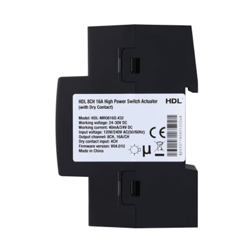 HDL 8CH 16A High Power Switch Actuator with Dry Contact MR0816D.232 - Civic Electronic
