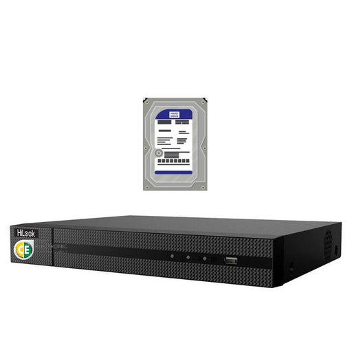 Hikvision HiLook NVR-108MH-C/8P D series 8CH PoE 4K NVR + 4TB HDD - Civic Electronic