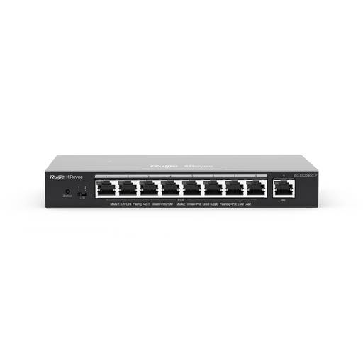Ruijie Reyee RG-ES209GC-P, 9-Port Gigabit Smart Cloud Managed PoE Switch - Civic Electronic