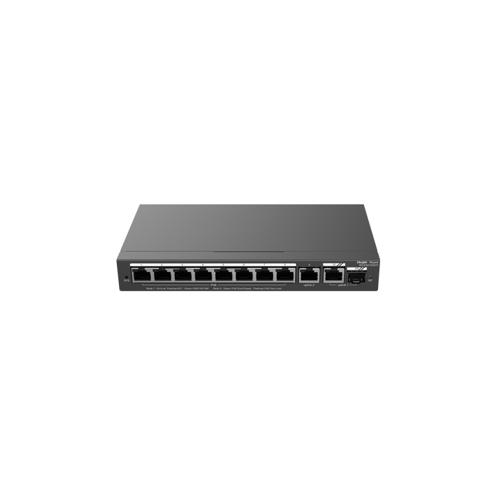 Ruijie Reyee RG-ES210GS-P, 10-Port Gigabit Smart Cloud Managed PoE Switch - Civic Electronic