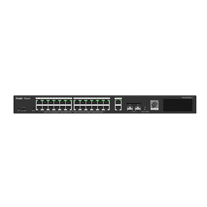 Ruijie Reyee RG-ES228GS-P 28-Port Gigabit Smart Cloud Managed PoE Switch - Civic Electronic