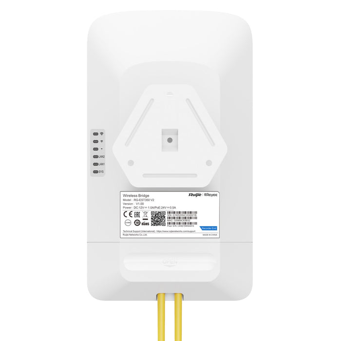 Ruijie Reyee RG-EST350 V2, 5GHz Dual-stream 802.11ac 5KM Wireless Bridge - Civic Electronic