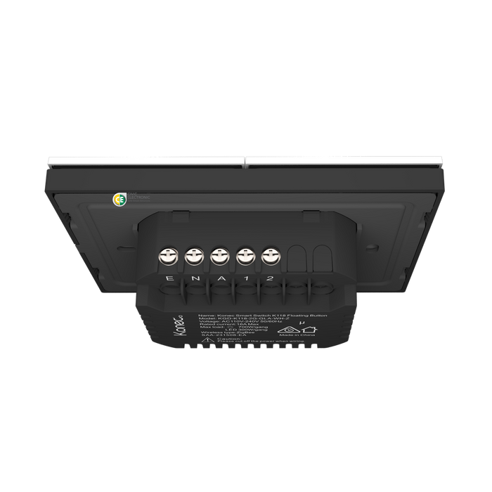 Konec Smart Switch K118 Floating Button 2G Glass White