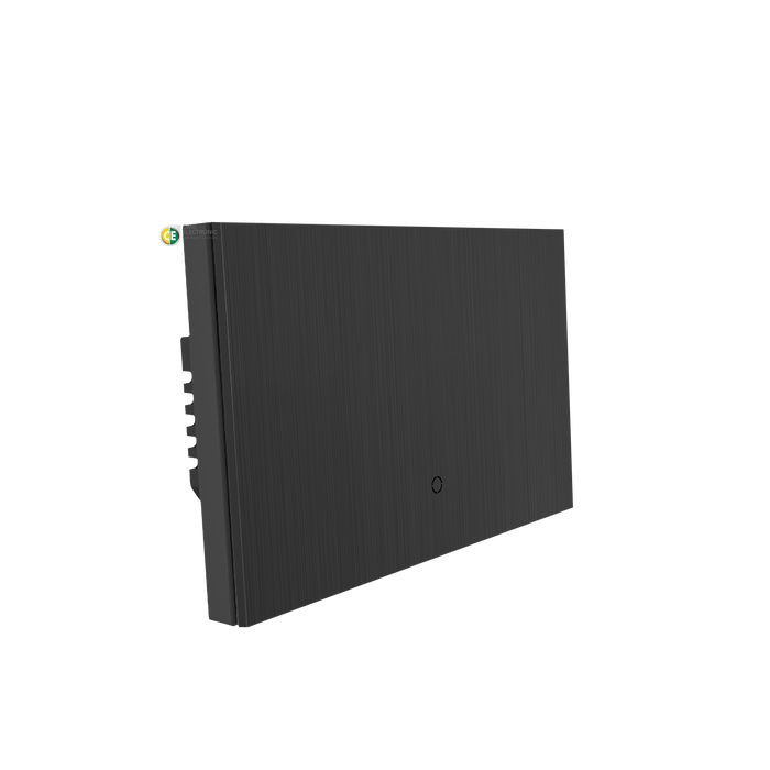 Konec Smart Switch Floating Button 1G Brushed Metal Black