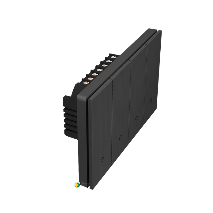 Konec Smart Switch Floating Button 4G Brushed Metal Black