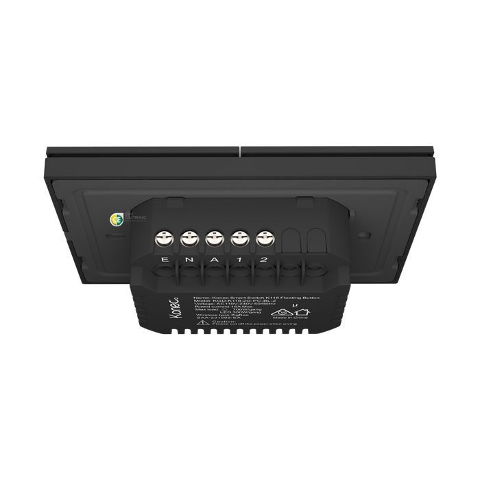 Konec Smart Switch K118 Floating Button 2G Plastic Black