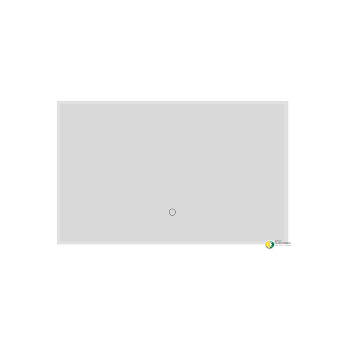 Konec Smart Switch K118 Floating Button 1G Glass White - No Neutral