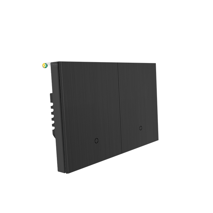 Konec Smart Switch Floating Button 2G Brushed Metal Black