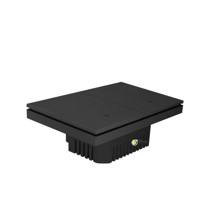 Konec Smart Switch Floating Button 2G Brushed Metal Black