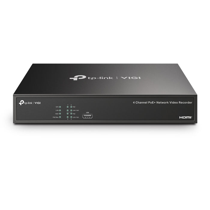 Tp-Link VIGI NVR1004H-4P 4 Channel PoE Network Video Recorder - Civic Electronic