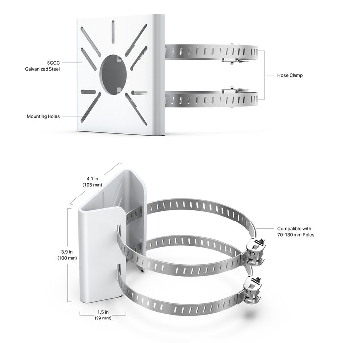 TP-Link VIGI VMB-350 Network Camera Pole Mounting Bracket - Civic Electronic