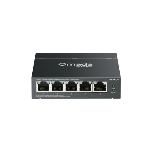 TP-Link Omada DS105GP 5-Port Gigabit Unmanaged Desktop Switch with 4-Port PoE - Civic Electronic