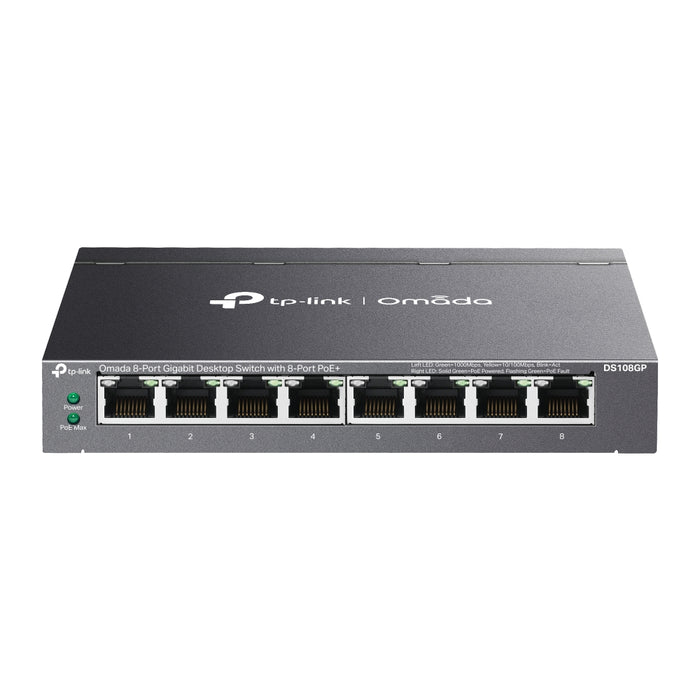 TP-Link Omada DS108GP 8-Port Gigabit Desktop Switch with 8-Port PoE - Civic Electronic