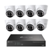 Tp-Link 8MP 8CH CCTV Kit: 8 x IP Turret Cameras (Full-Colour Speaker, Mic, Light) + 8CH NVR - Civic Electronic