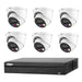 Dahua 8MP 8CH CCTV Kit: 6 x 8MP Full-Color TIOC 2.0 Active Deterrence WizSense Cameras + 8CH NVR - Civic Electronic