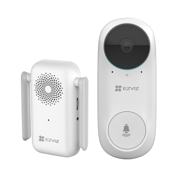 Ezviz DB2C WiFi Battery Doorbell with Indoor Chime and 2MP AI Human Detection