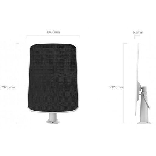 EZVIZ Solar Panel Power Supply for Wireless Compatible BC1C/BC1/CB3/CB8 Sets - Civic Electronic