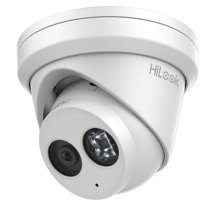 Hikvision HiLook 8MP AcuSense 4CH CCTV Kit: 4 x IP Turret Cameras + 4CH NVR
